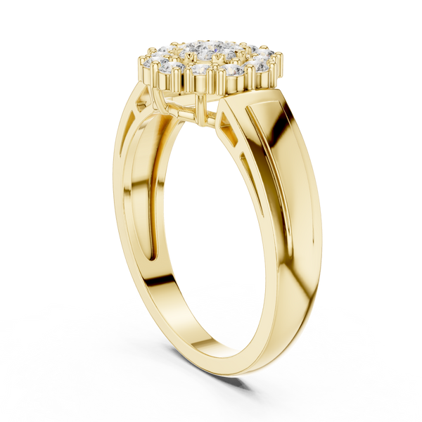 Nouveau lab grown diamond women's ring