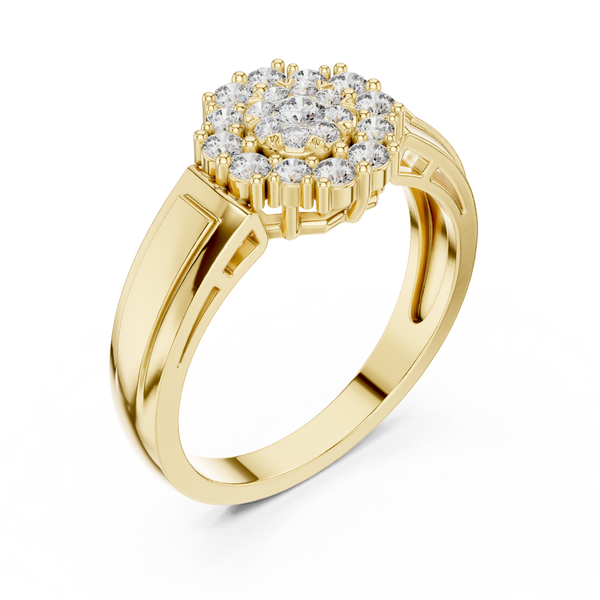 Nouveau lab grown diamond women's ring