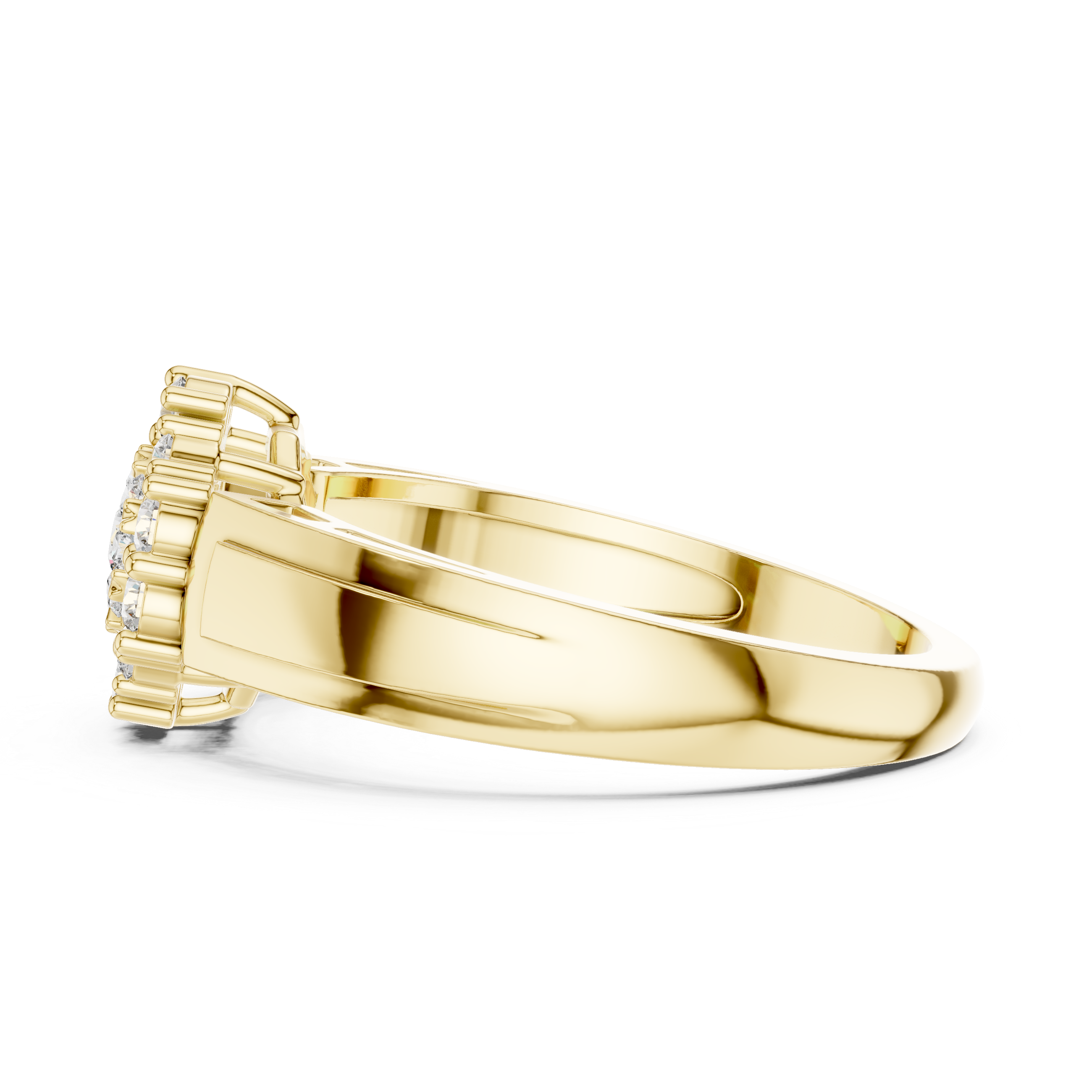 Nouveau lab grown diamond women's ring