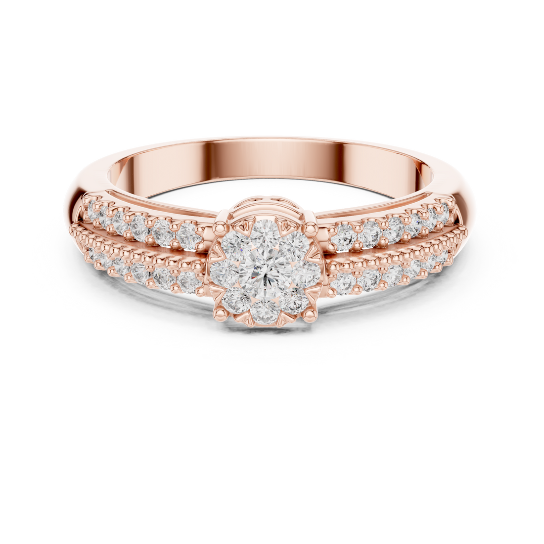 Quintessential lab grown diamond women's ring