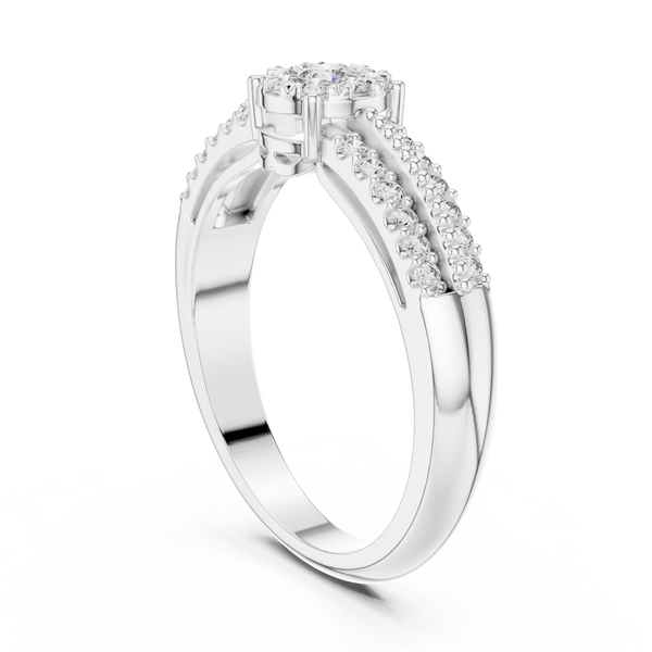 Quintessential lab grown diamond women's ring