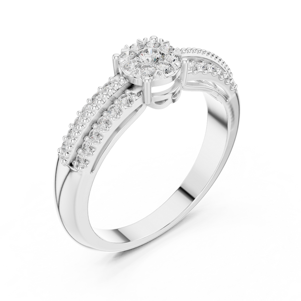 Quintessential lab grown diamond women's ring