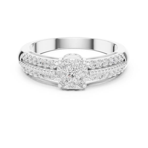 Quintessential lab grown diamond women's ring