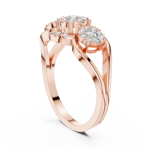 Exemplary lab grown diamond women's ring