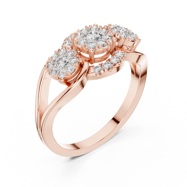 Exemplary lab grown diamond women's ring
