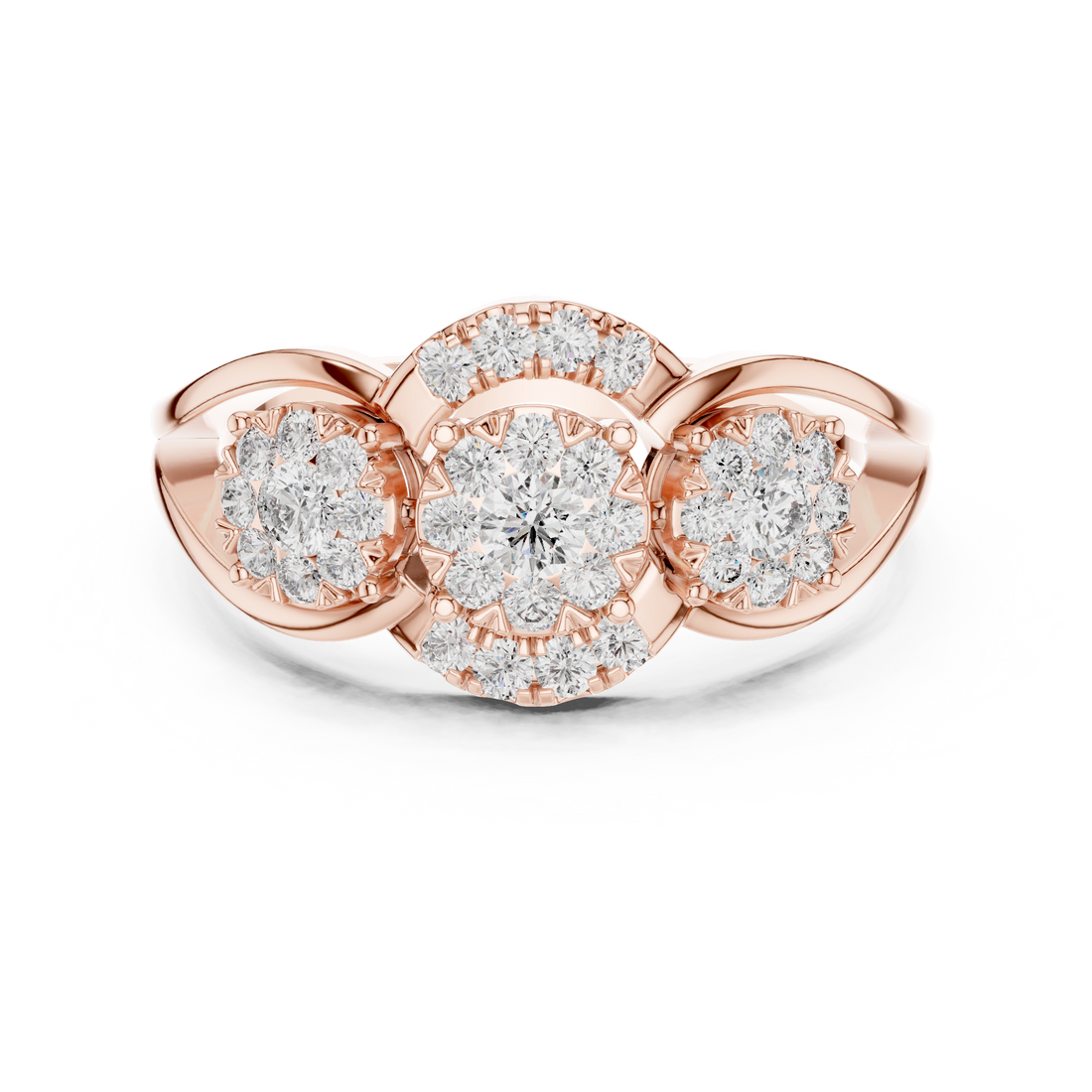 Exemplary lab grown diamond women's ring