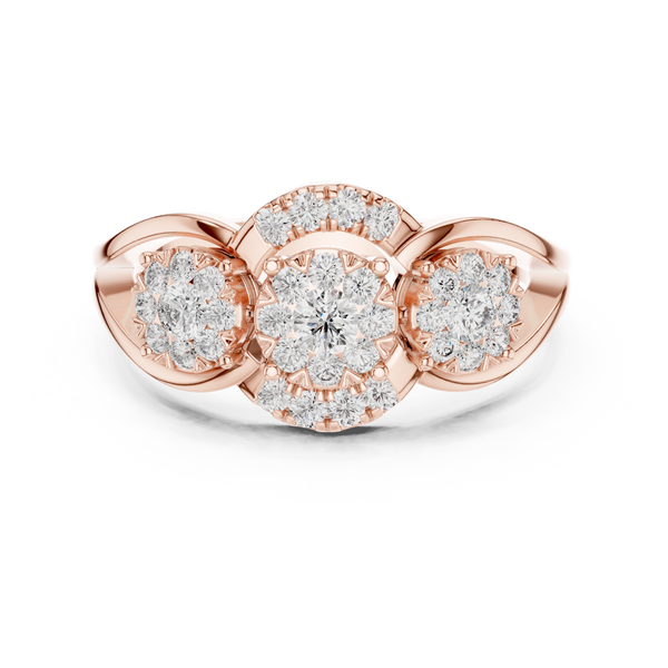 Exemplary lab grown diamond women's ring