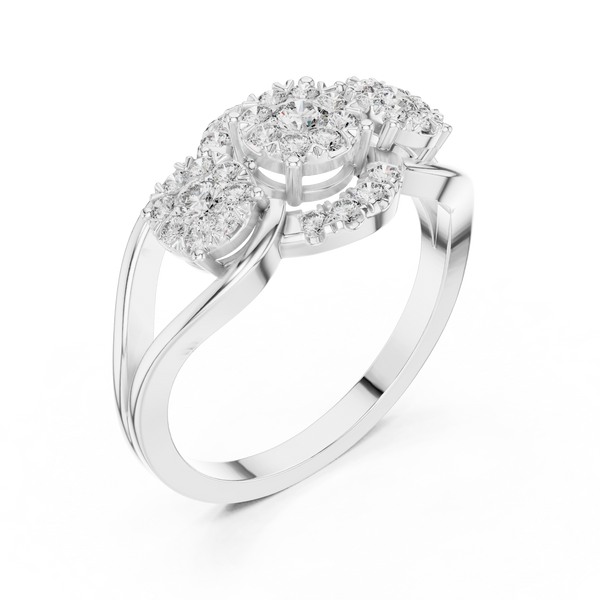 Exemplary lab grown diamond women's ring