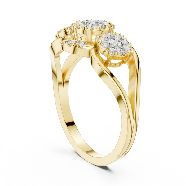 Exemplary lab grown diamond women's ring