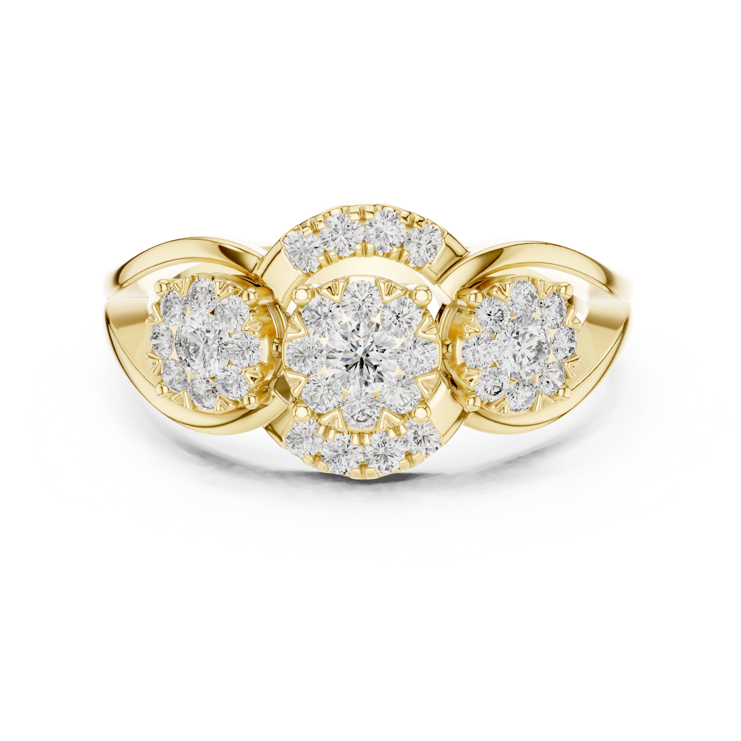 Exemplary lab grown diamond women's ring