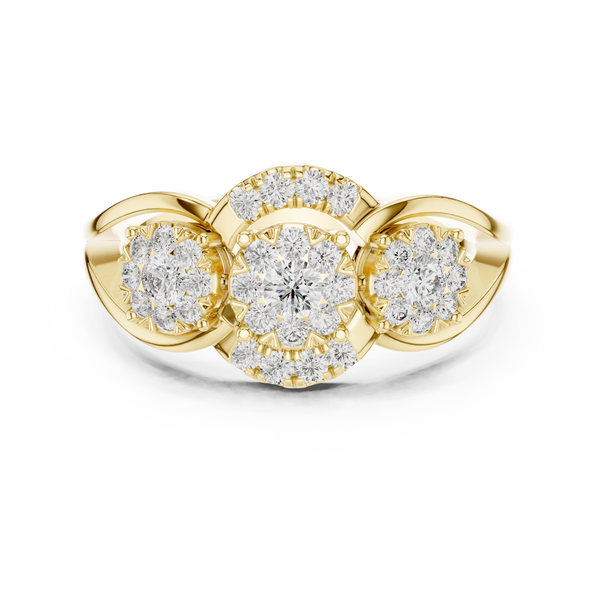 Exemplary lab grown diamond women's ring