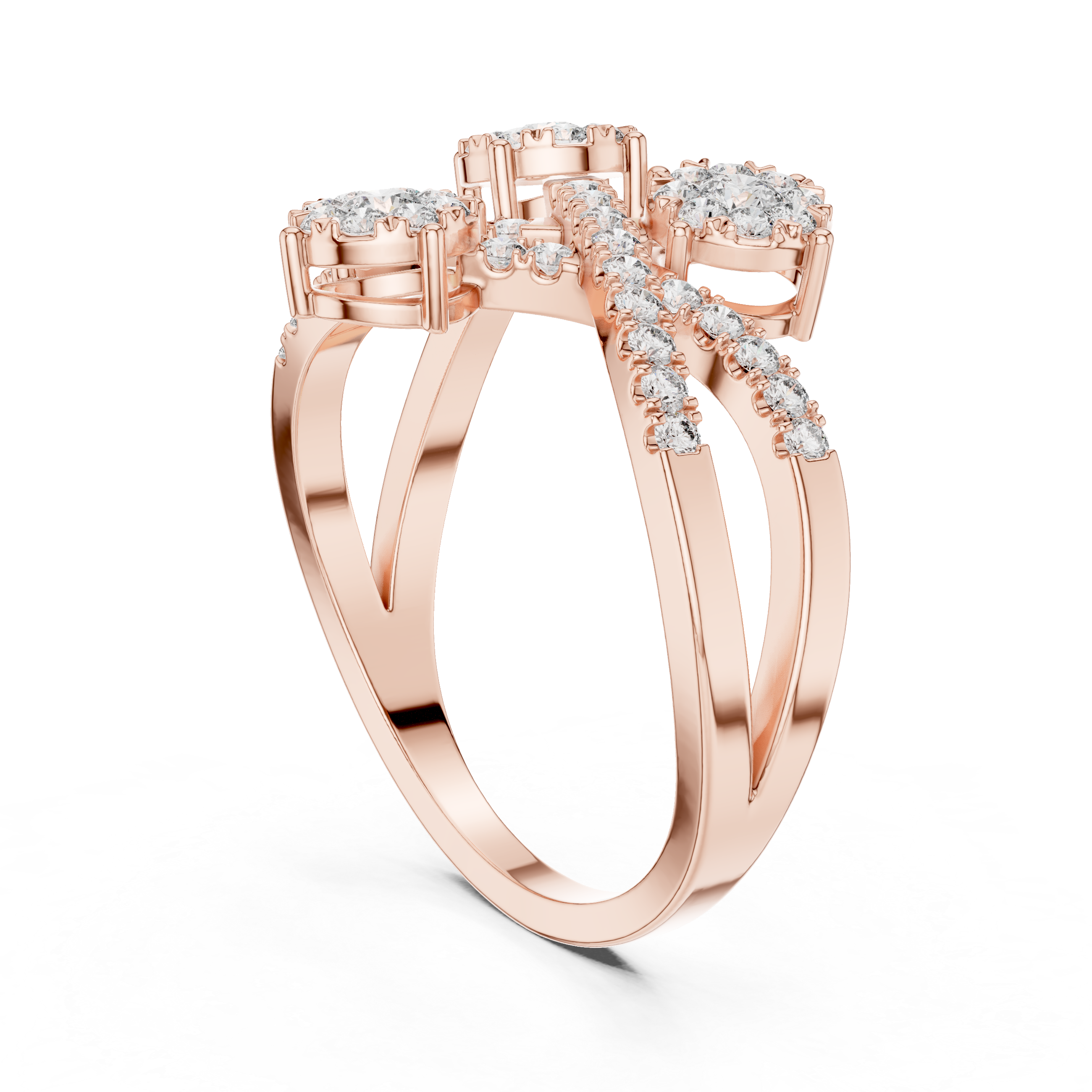 Delightful lab grown diamond women's ring