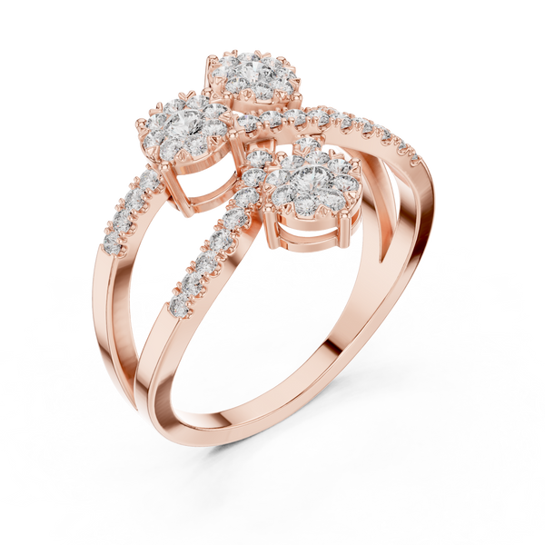 Delightful lab grown diamond women's ring