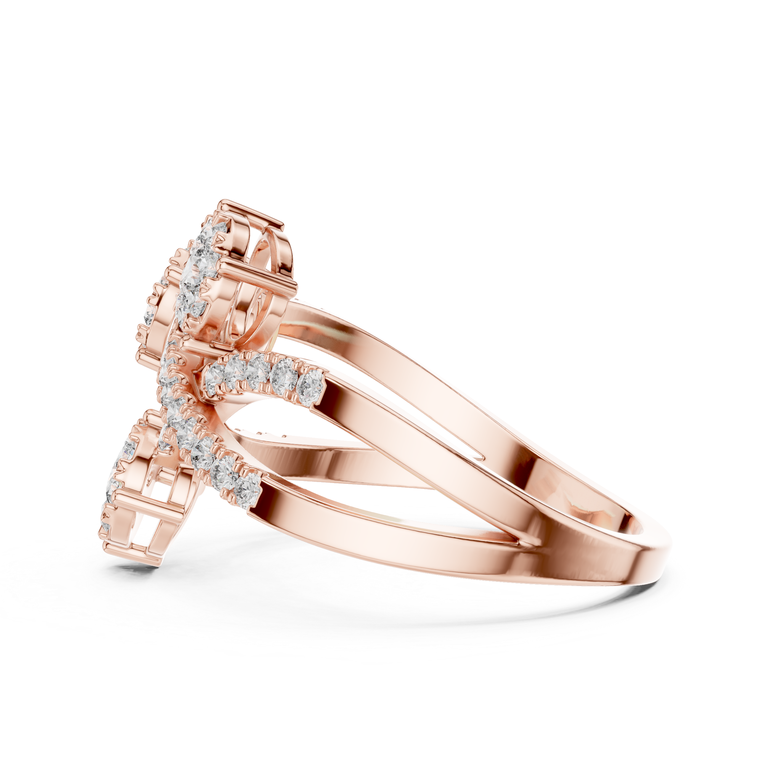 Delightful lab grown diamond women's ring