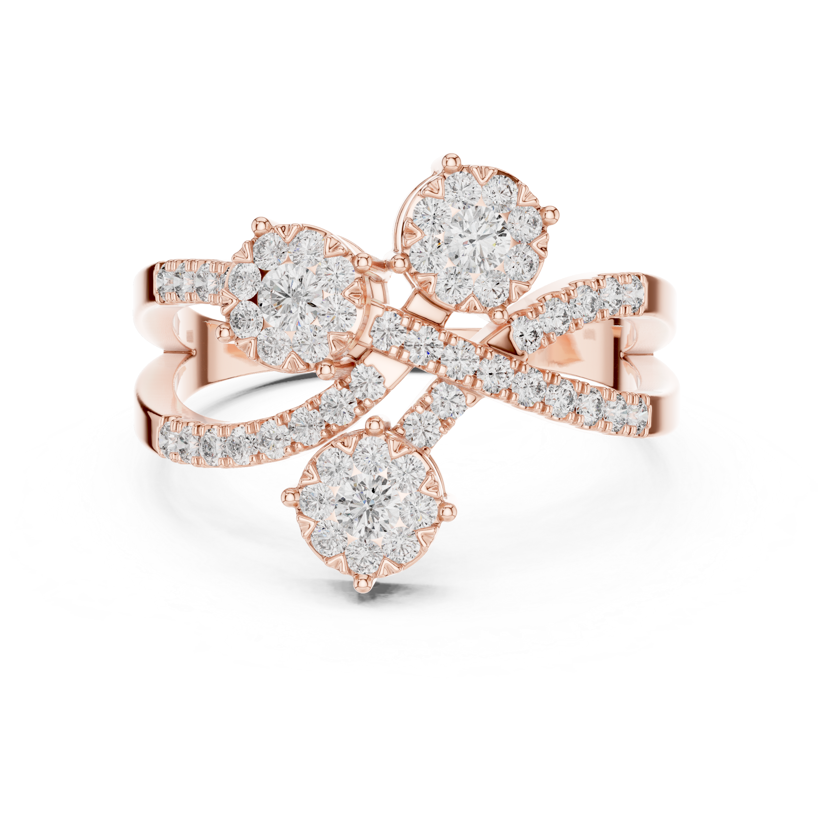 Delightful lab grown diamond women's ring