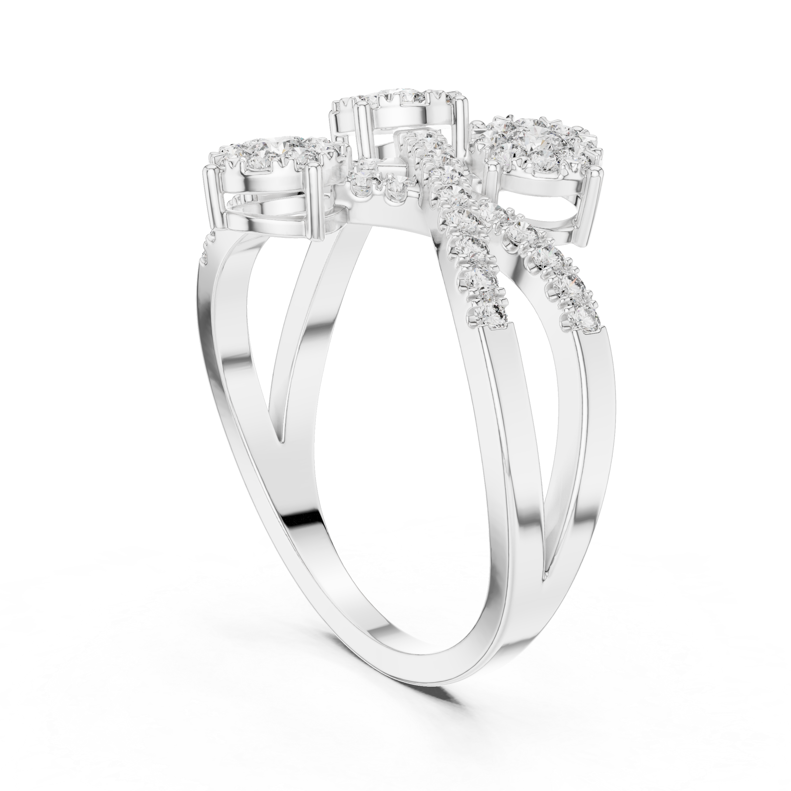 Delightful lab grown diamond women's ring
