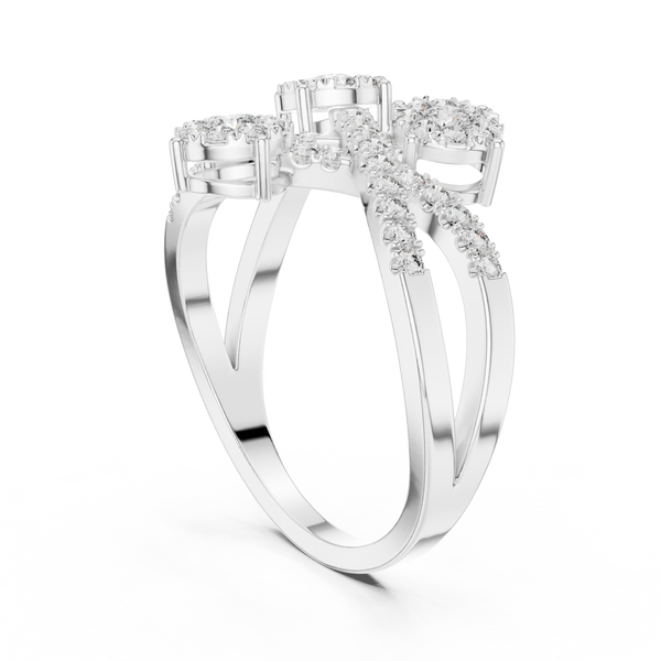 Delightful lab grown diamond women's ring