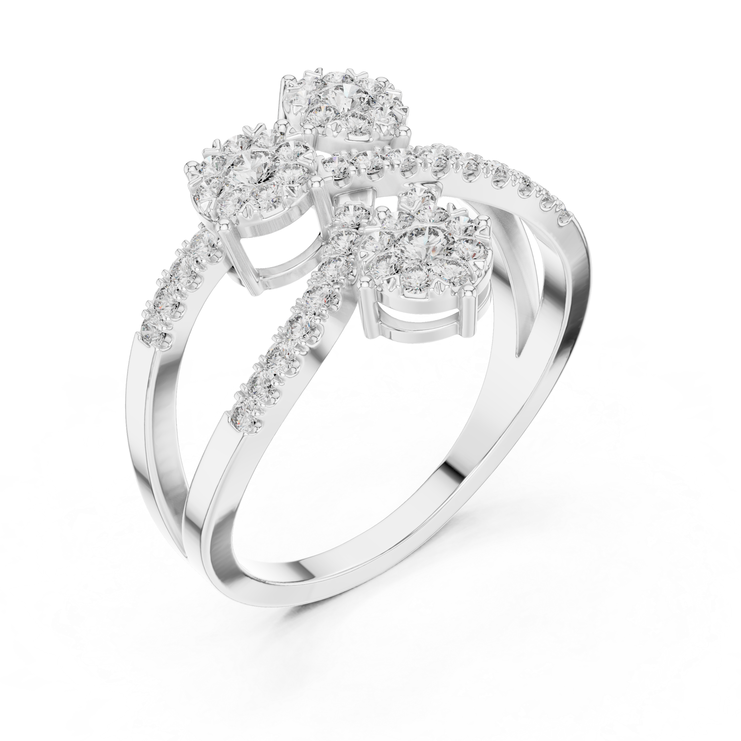 Delightful lab grown diamond women's ring
