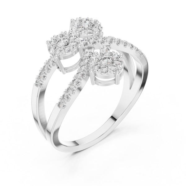 Delightful lab grown diamond women's ring