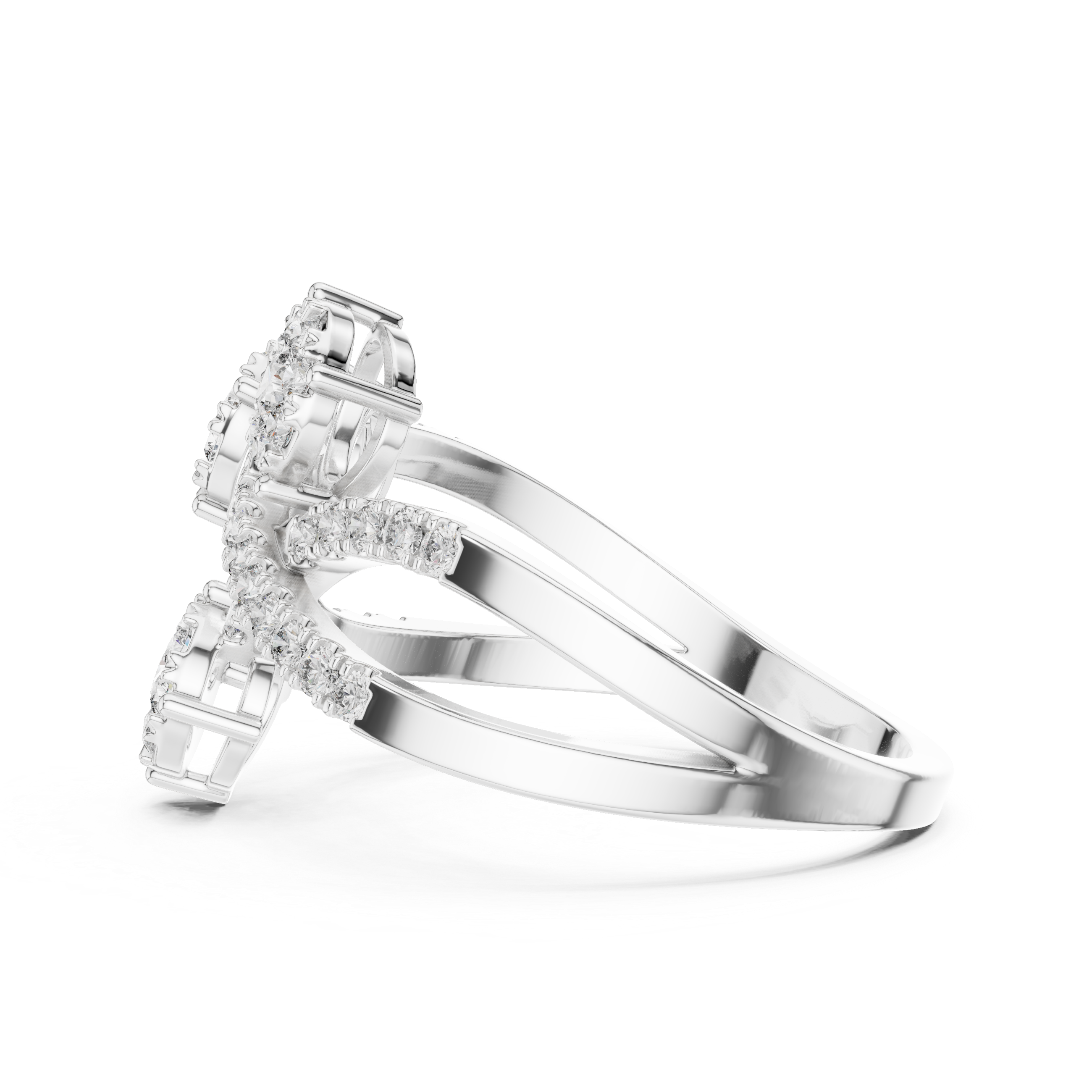 Delightful lab grown diamond women's ring