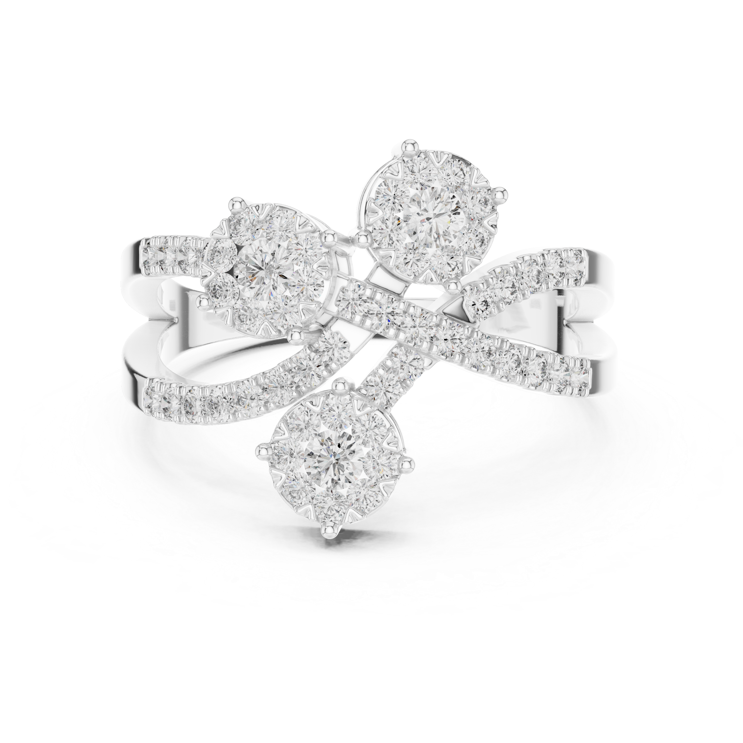 Delightful lab grown diamond women's ring