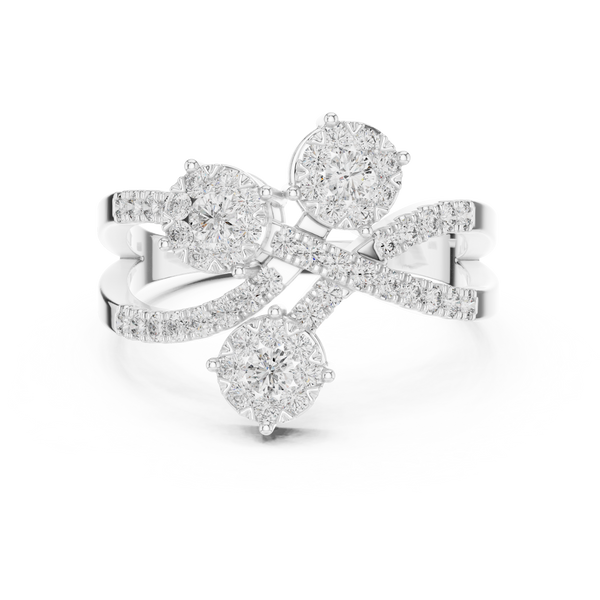 Delightful lab grown diamond women's ring
