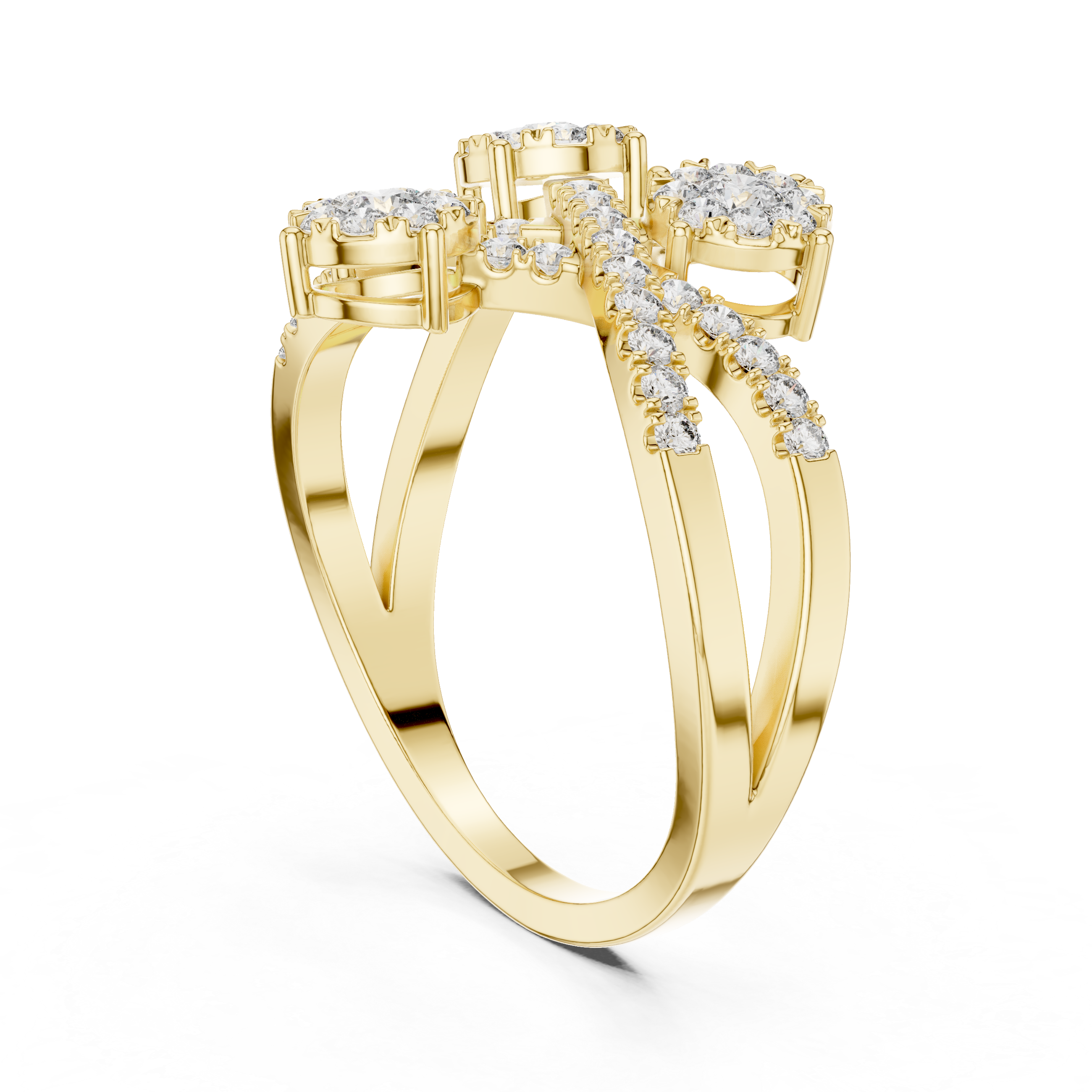 Delightful lab grown diamond women's ring