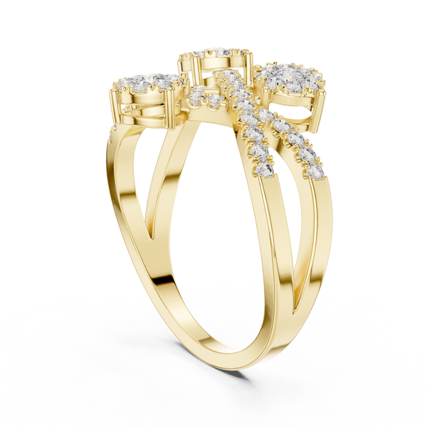 Delightful lab grown diamond women's ring