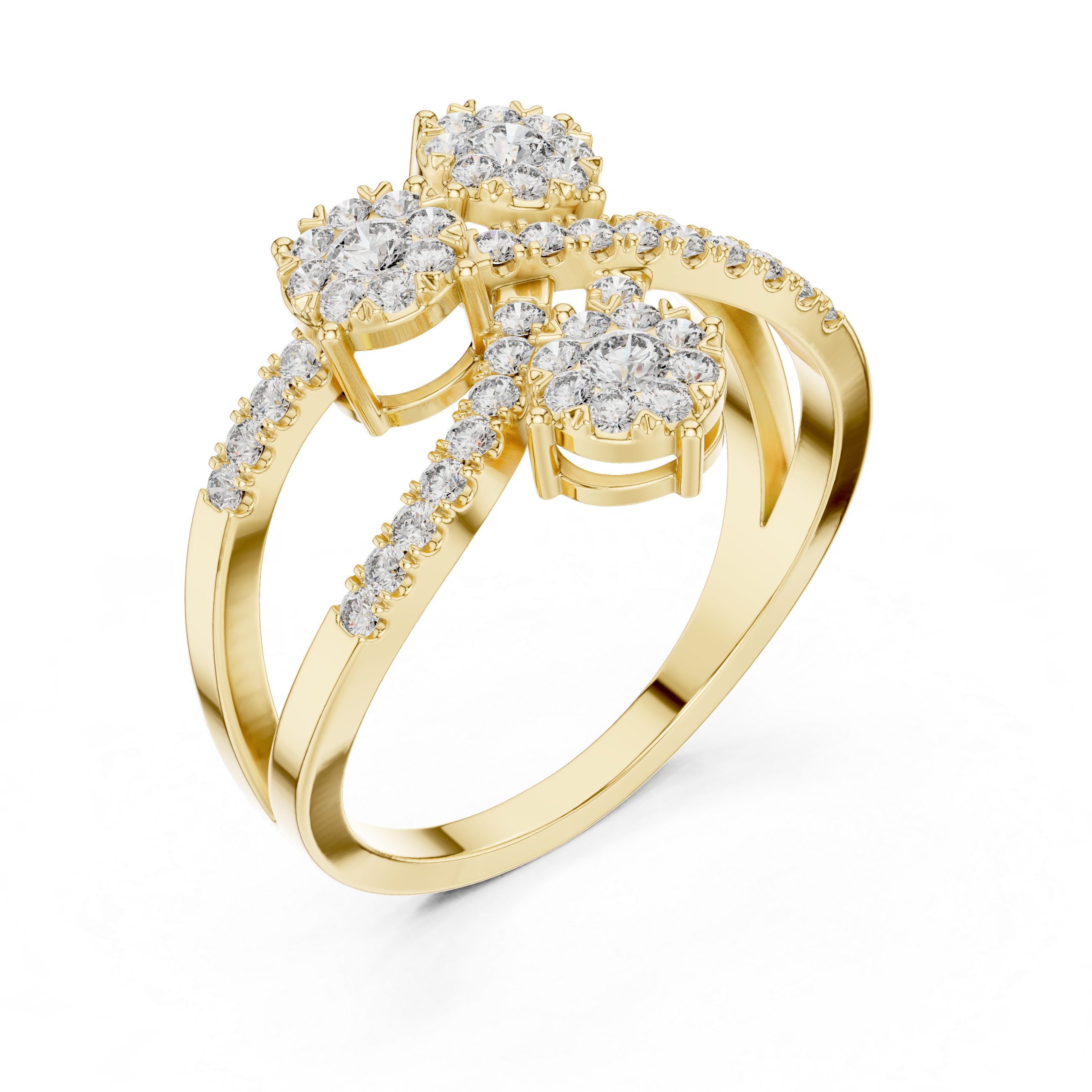 Delightful lab grown diamond women's ring
