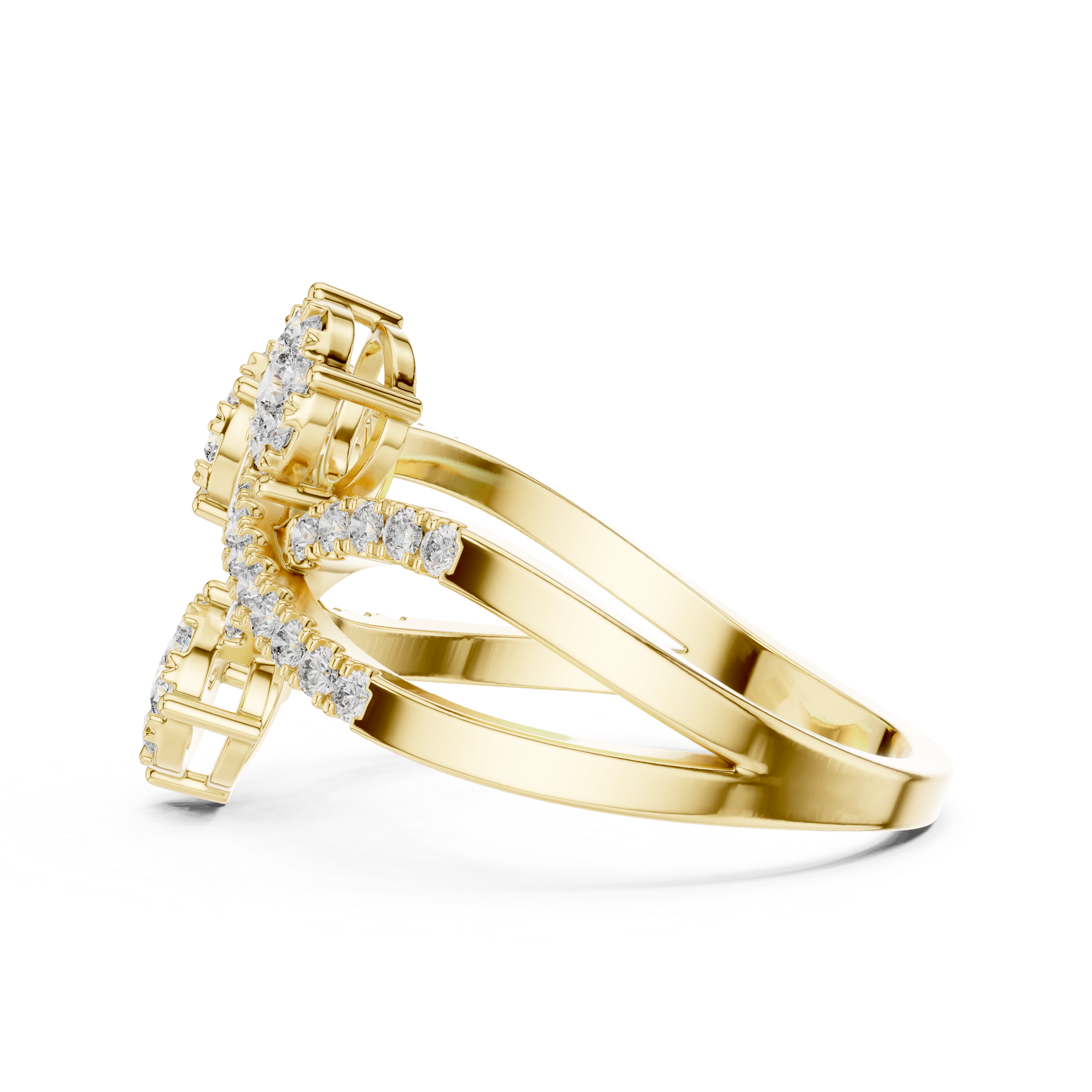 Delightful lab grown diamond women's ring