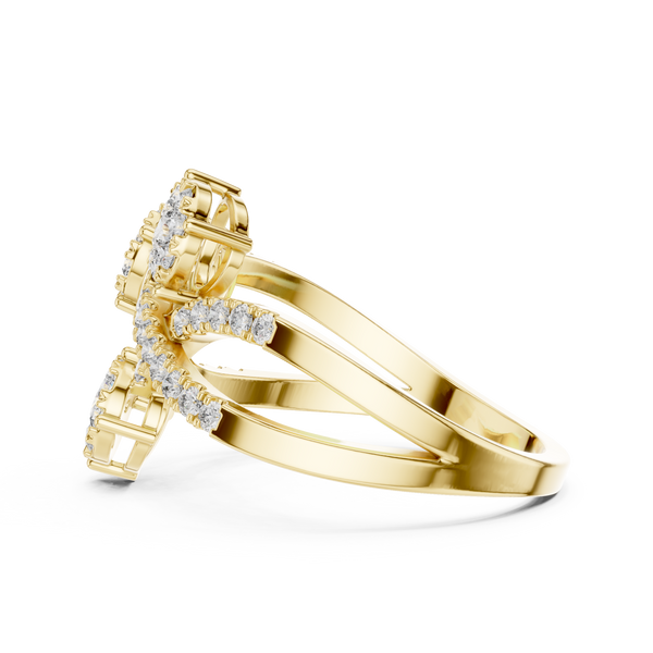 Delightful lab grown diamond women's ring