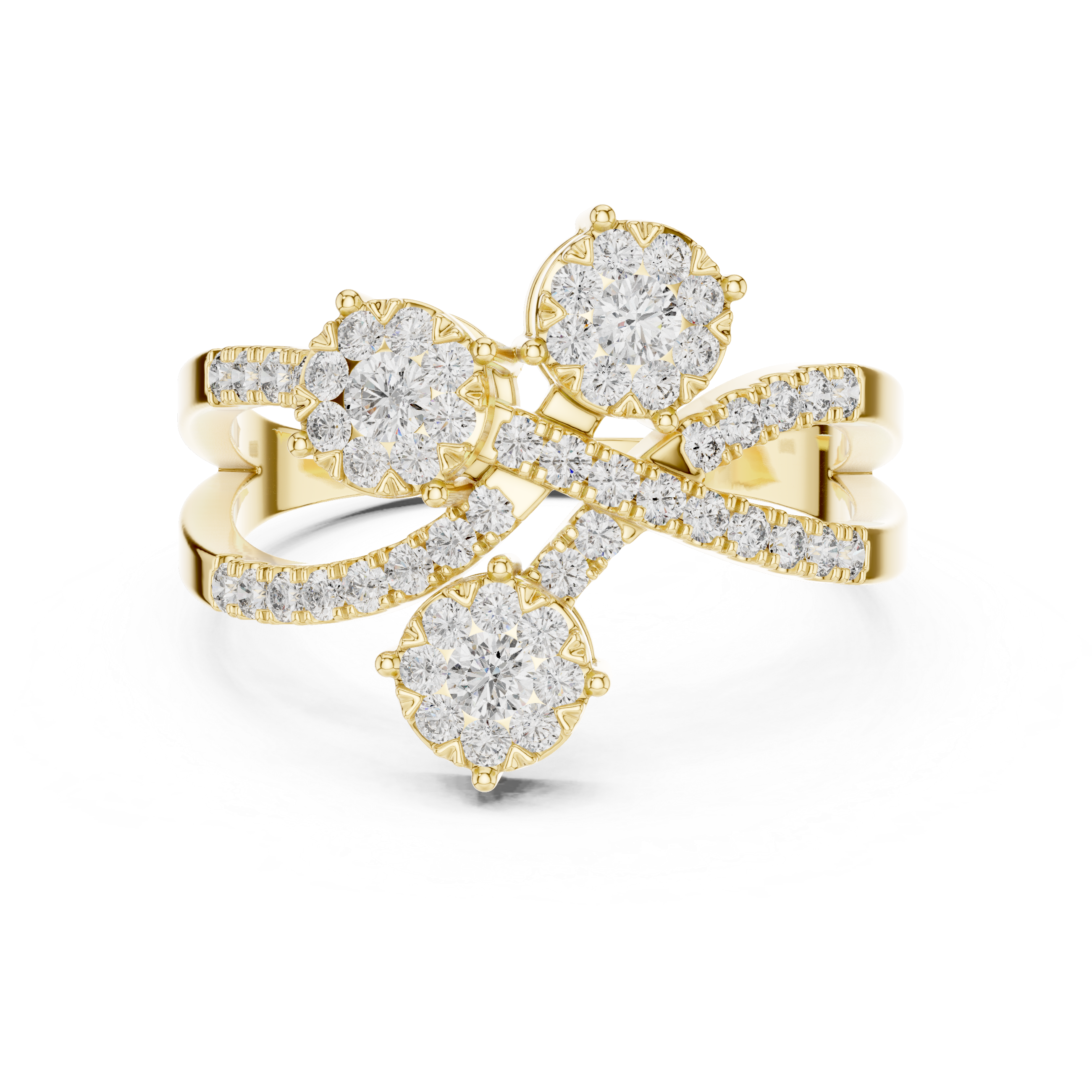 Delightful lab grown diamond women's ring