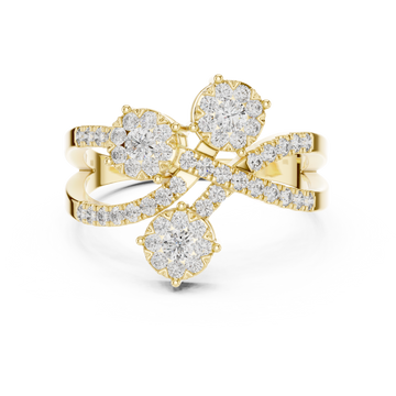 Delightful lab grown diamond women's ring
