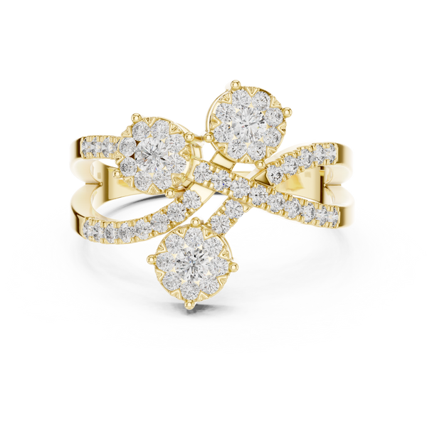 Delightful lab grown diamond women's ring