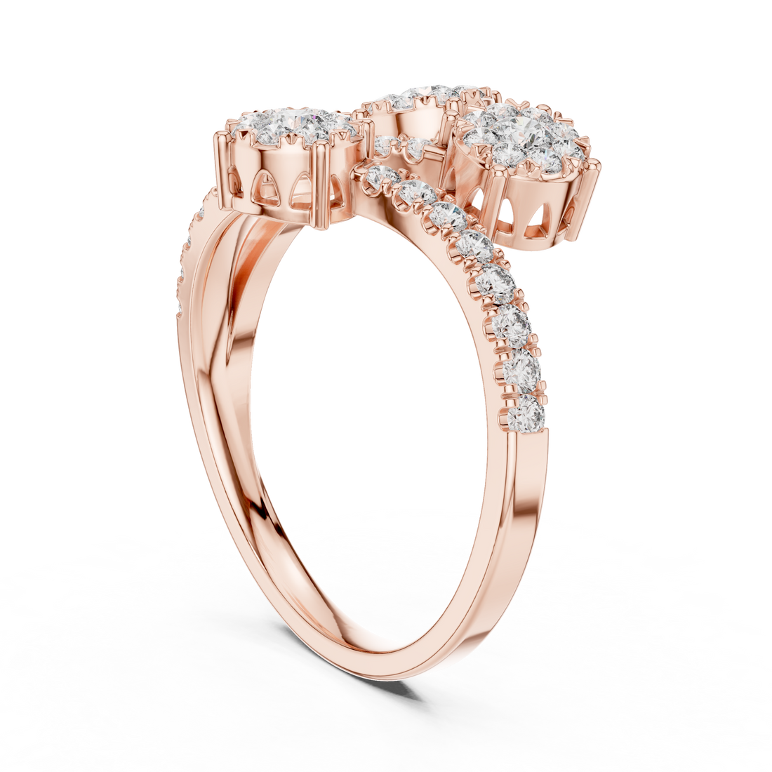 Blissful lab grown diamond women's ring