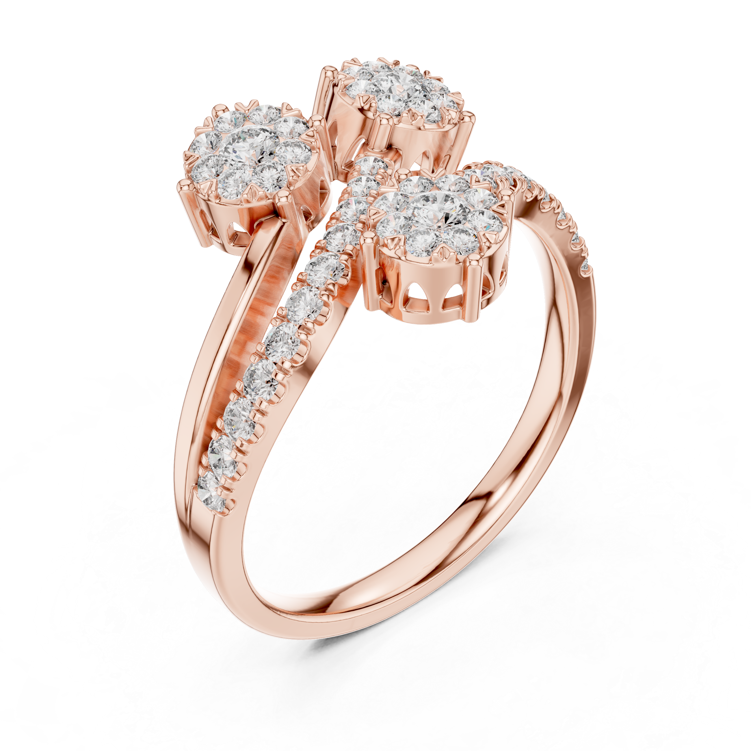Blissful lab grown diamond women's ring