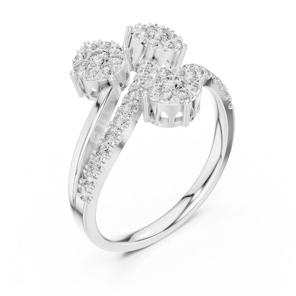 Blissful lab grown diamond women's ring