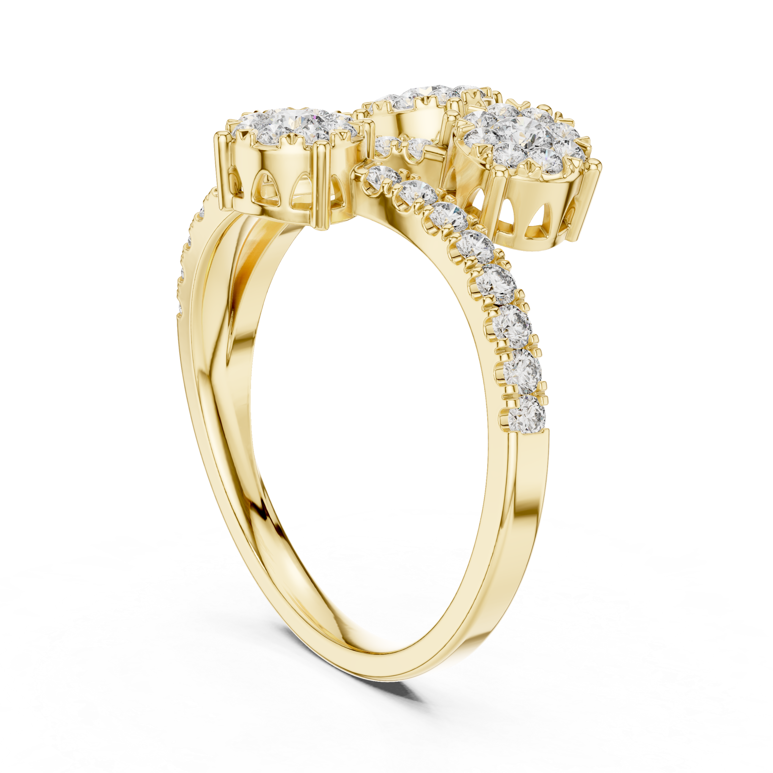 Blissful lab grown diamond women's ring