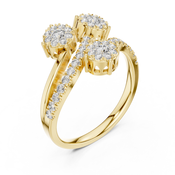 Blissful lab grown diamond women's ring