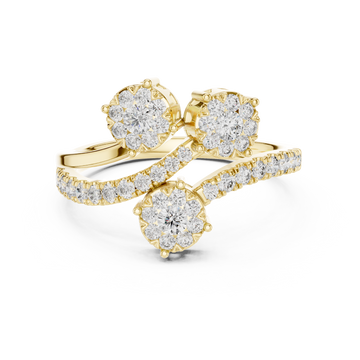 Blissful lab grown diamond women's ring