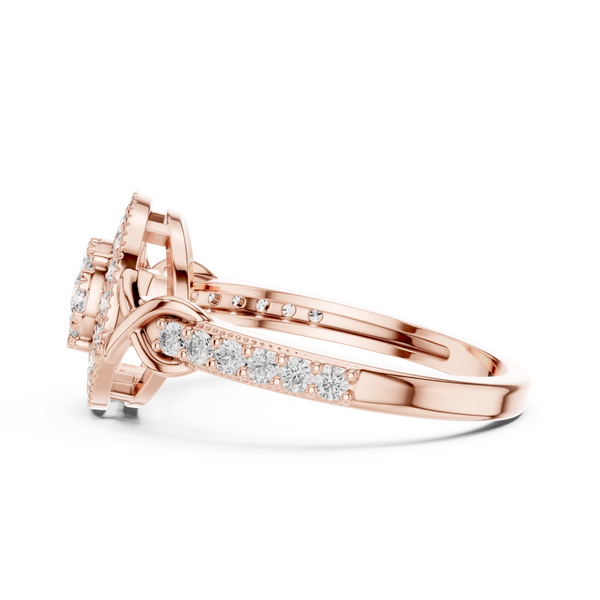 Grand Estate lab grown diamond ring