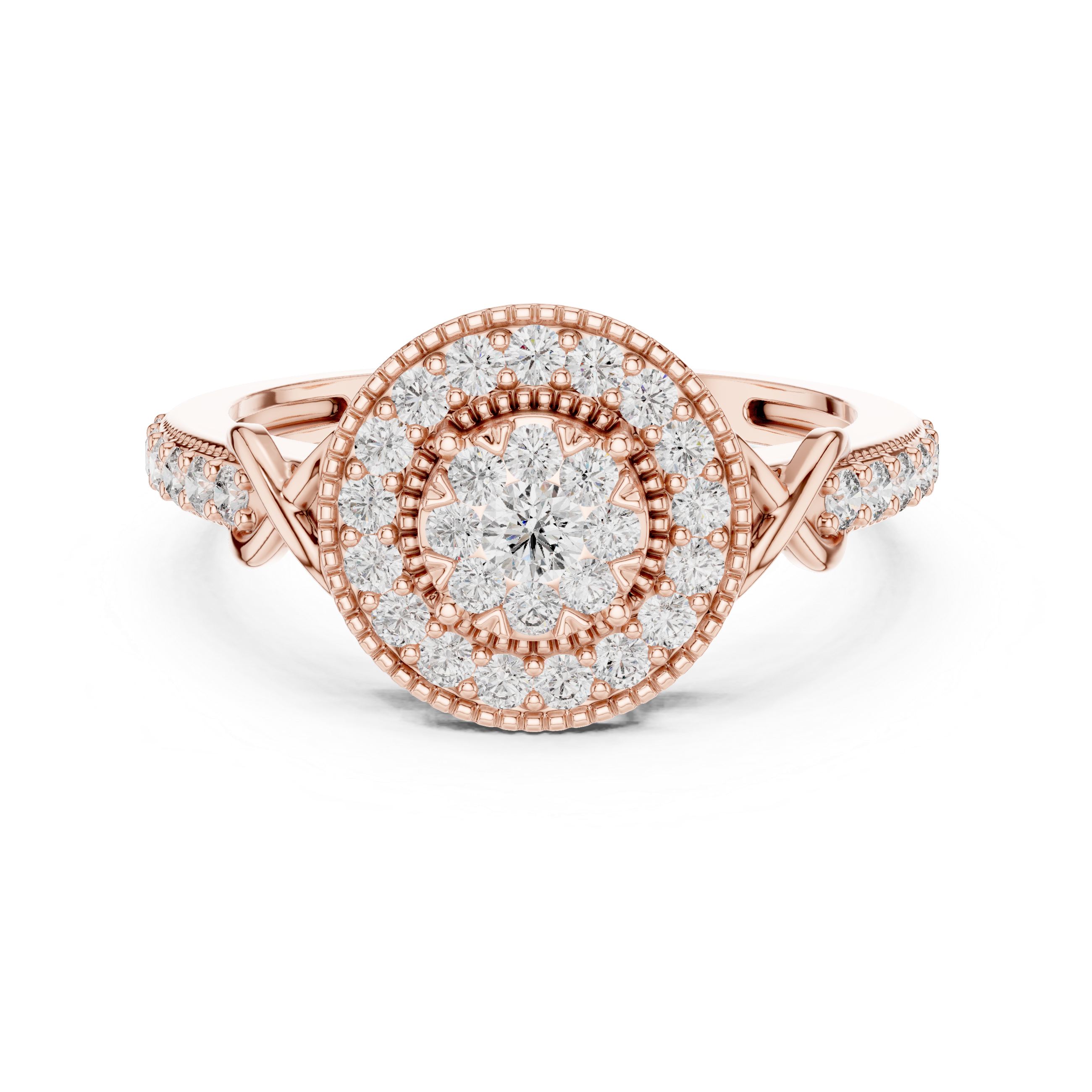 Grand Estate lab grown diamond ring