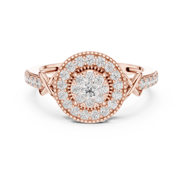 Grand Estate lab grown diamond ring