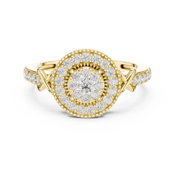 Grand Estate lab grown diamond ring
