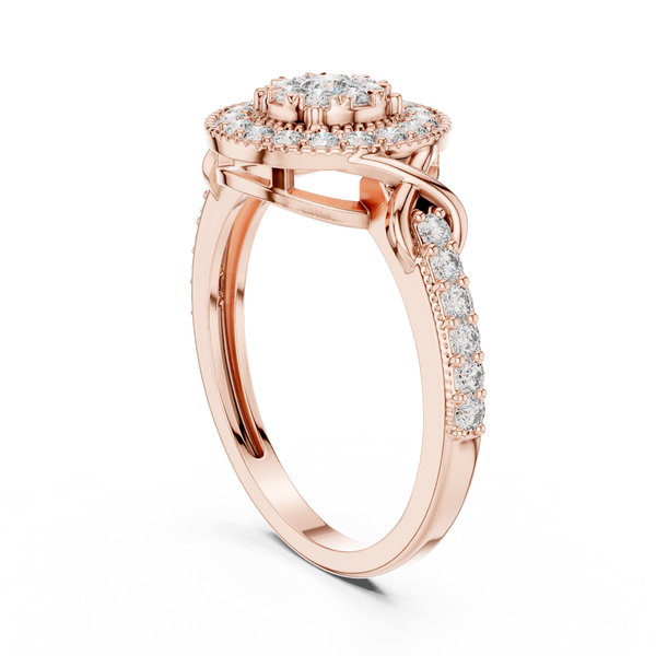 Grand Estate lab grown diamond ring
