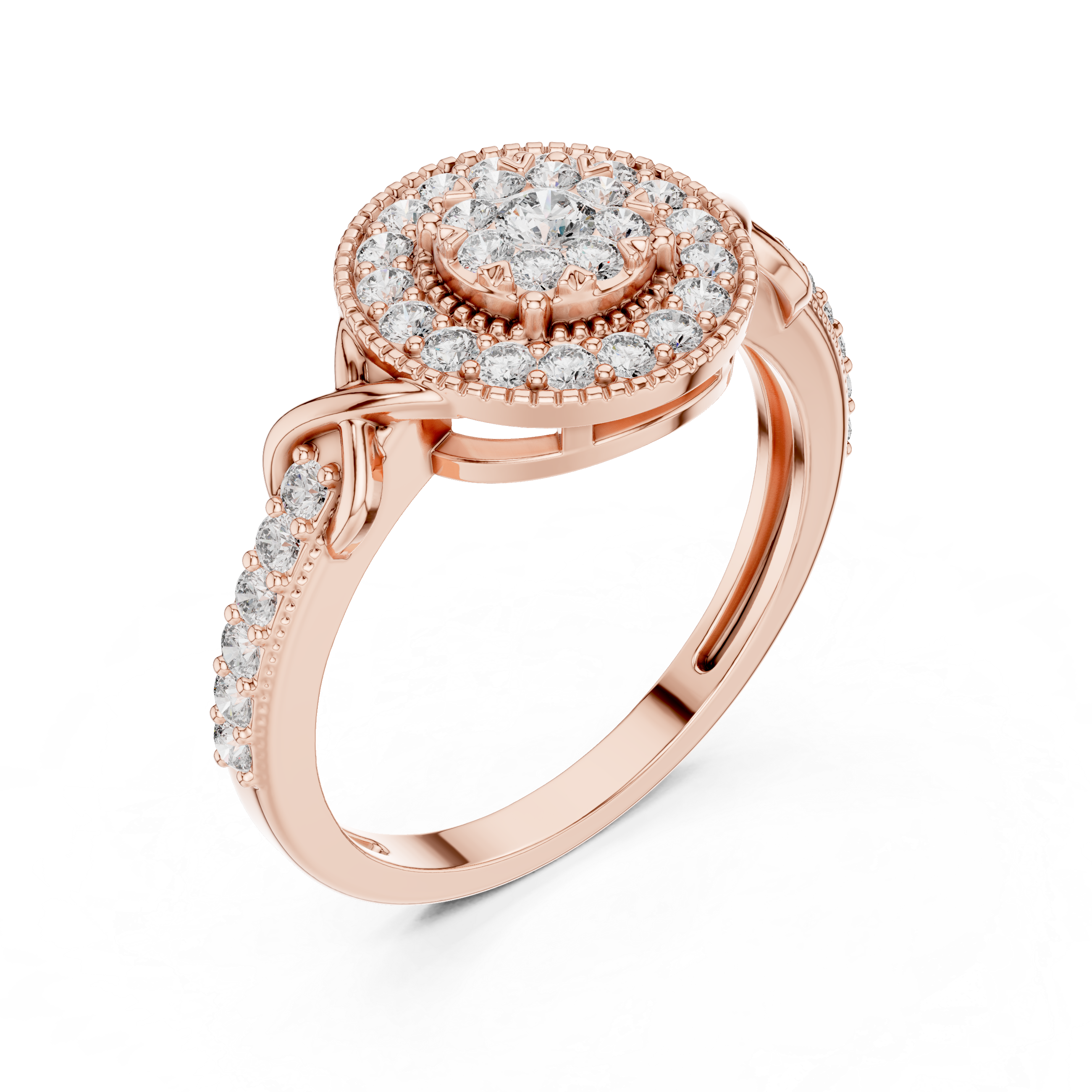 Grand Estate lab grown diamond ring
