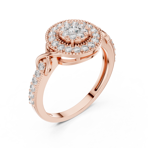 Grand Estate lab grown diamond ring