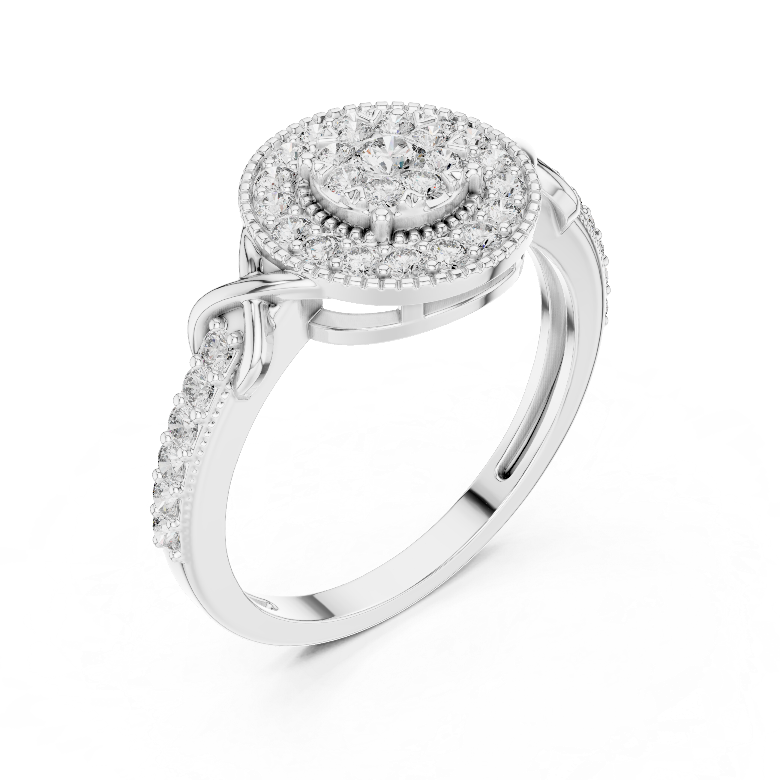 Grand Estate lab grown diamond ring