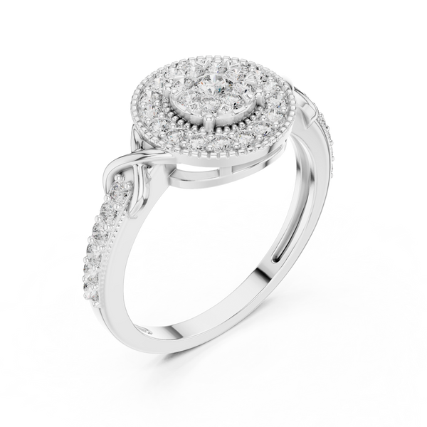 Grand Estate lab grown diamond ring