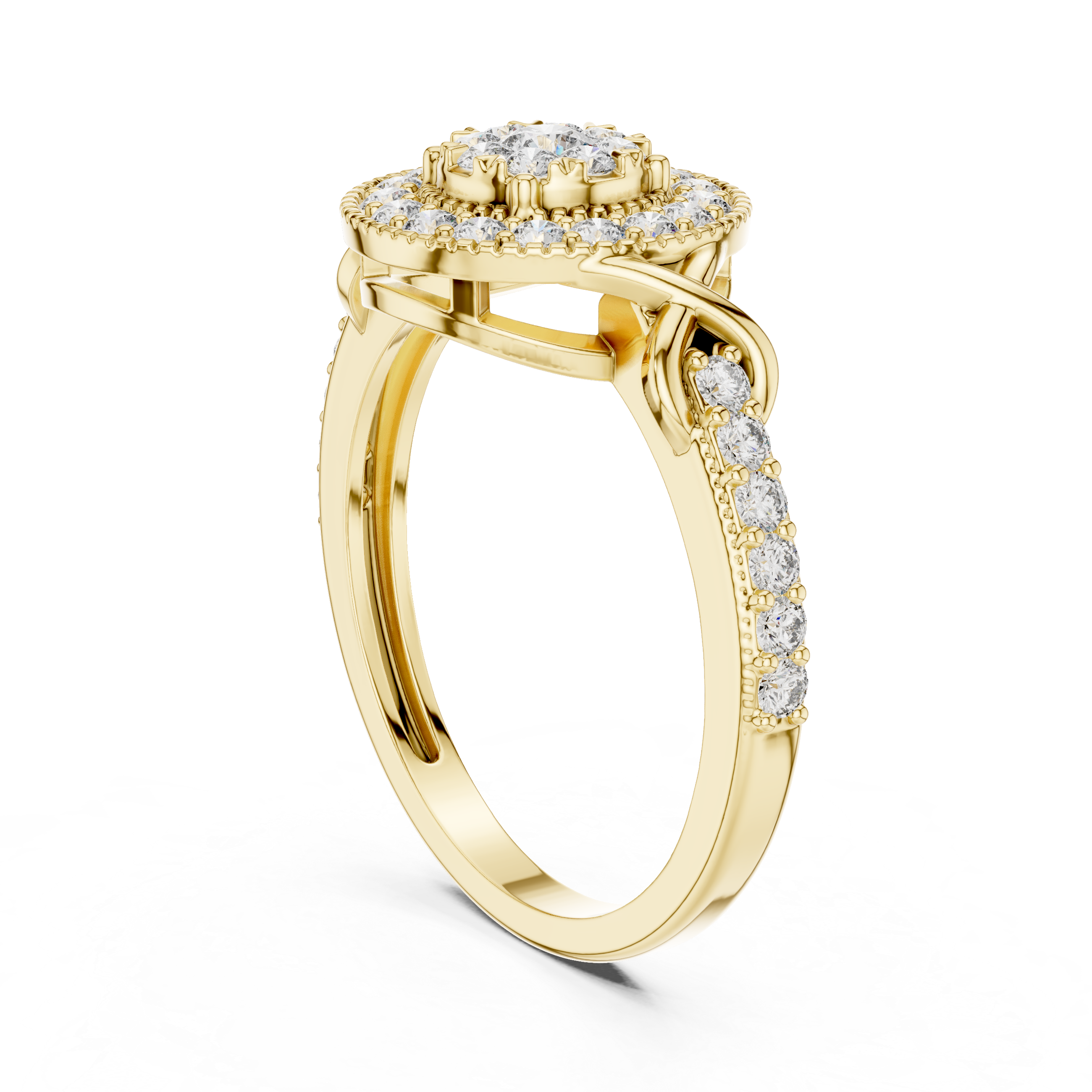 Grand Estate lab grown diamond ring